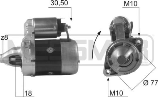 ERA 220078R - Стартер avtokuzovplus.com.ua