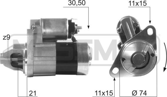 ERA 220090R - Стартер autocars.com.ua