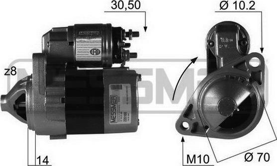 ERA 220100R - Стартер avtokuzovplus.com.ua