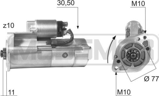 ERA 220115A - Стартер autocars.com.ua