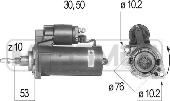 ERA 220144R - Стартер autocars.com.ua