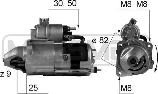 ERA 220158R - Стартер avtokuzovplus.com.ua