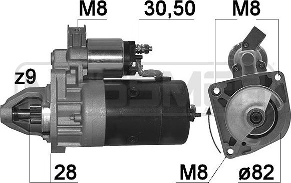 ERA 220183A - Стартер autocars.com.ua