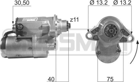 ERA 220203A - Стартер autocars.com.ua