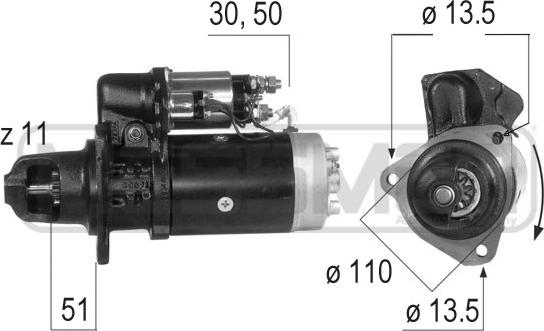 ERA 220275A - Стартер avtokuzovplus.com.ua