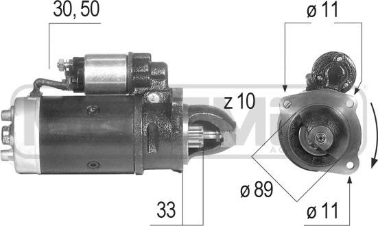 ERA 220280R - Стартер avtokuzovplus.com.ua