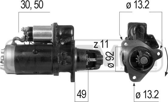 ERA 220288R - Стартер avtokuzovplus.com.ua