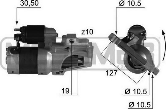 ERA 220344 - Стартер autocars.com.ua