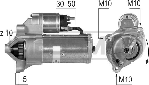 ERA 220363 - Стартер autocars.com.ua