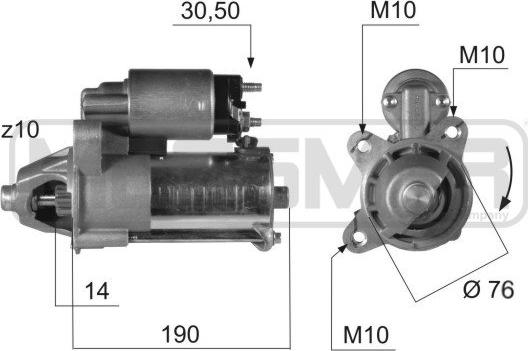 ERA 220374A - Стартер avtokuzovplus.com.ua