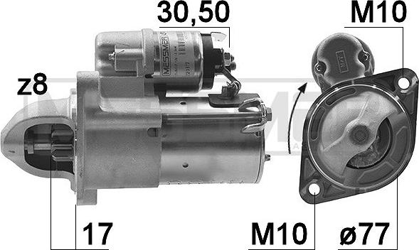 ERA 220377 - Стартер autocars.com.ua