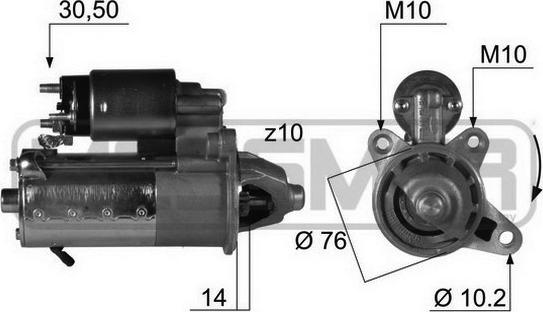 ERA 220414A - Стартер autocars.com.ua