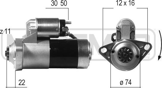 ERA 220439A - Стартер autocars.com.ua