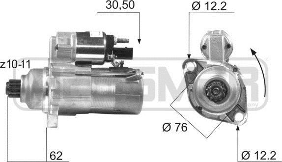 ERA 220450 - Стартер autocars.com.ua