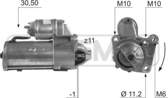 ERA 220478 - Стартер avtokuzovplus.com.ua