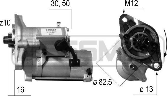 ERA 220524A - Стартер autocars.com.ua