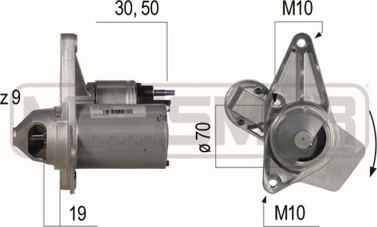 ERA 220525A - Стартер autocars.com.ua