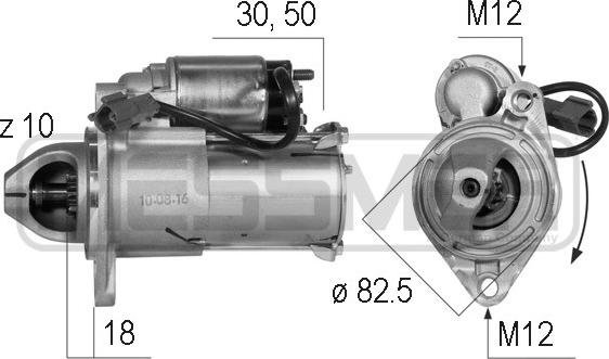 ERA 220545 - Стартер autocars.com.ua