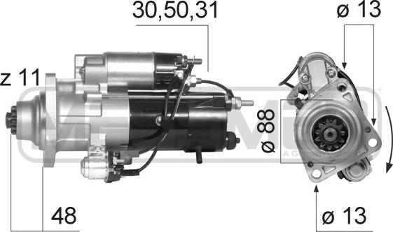 ERA 220565 - Стартер autocars.com.ua