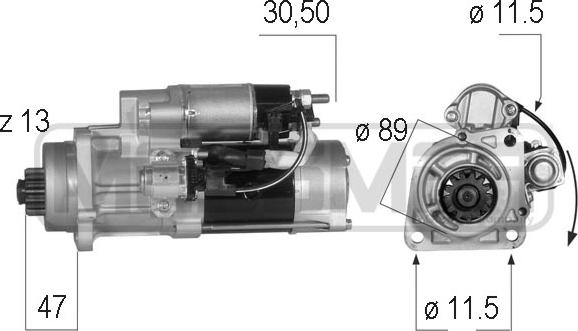 ERA 220566 - Стартер autocars.com.ua