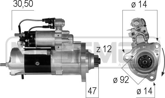 ERA 220570 - Стартер autocars.com.ua