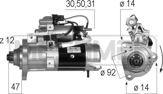 ERA 220571 - Стартер autocars.com.ua