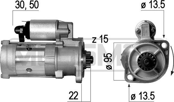 ERA 220578 - Стартер avtokuzovplus.com.ua