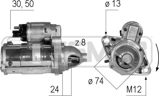 ERA 220588 - Стартер autocars.com.ua