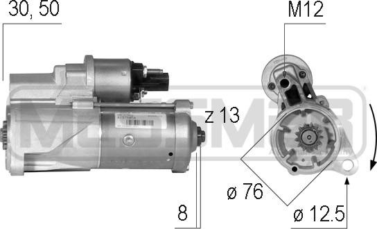 ERA 220589 - Стартер autocars.com.ua