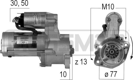 ERA 220594 - Стартер autocars.com.ua