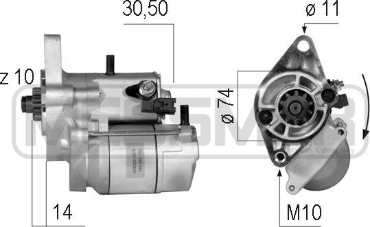 ERA 220602A - Стартер autocars.com.ua