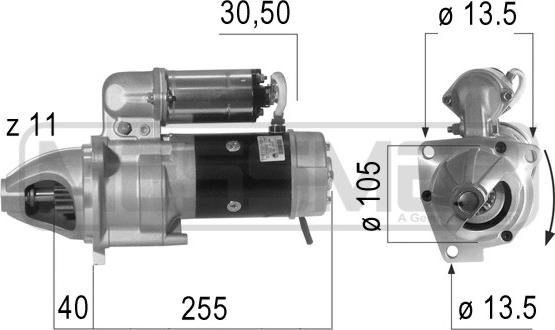 ERA 220625 - Стартер autocars.com.ua