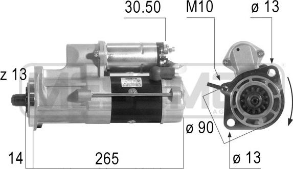 ERA 220631 - Стартер avtokuzovplus.com.ua