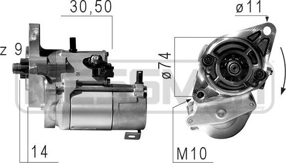 ERA 220652 - Стартер avtokuzovplus.com.ua