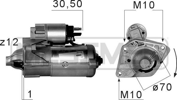 ERA 220658 - Стартер avtokuzovplus.com.ua