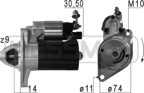 ERA 220659A - Стартер avtokuzovplus.com.ua