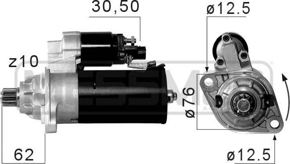 ERA 220661A - Стартер avtokuzovplus.com.ua