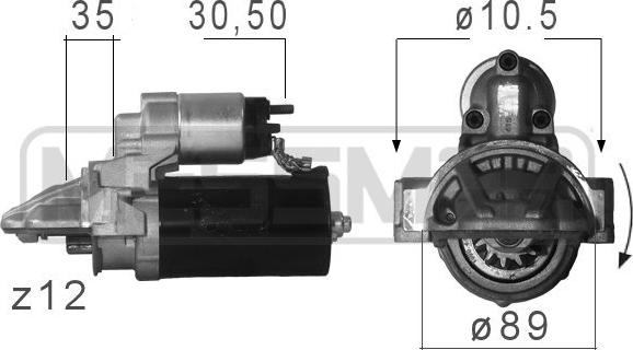 ERA 220680A - Стартер autocars.com.ua