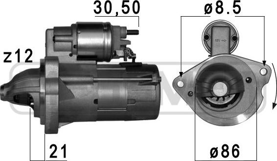 ERA 220688 - Стартер avtokuzovplus.com.ua