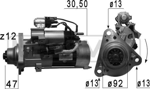 ERA 220690 - Стартер autocars.com.ua