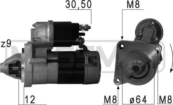 ERA 220693A - Стартер autocars.com.ua