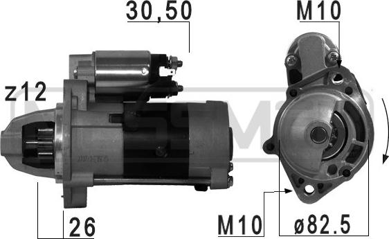 ERA 220710A - Стартер autocars.com.ua