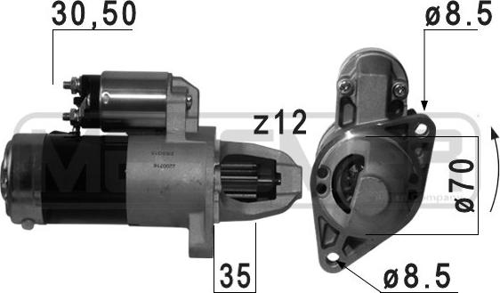 ERA 220716A - Стартер avtokuzovplus.com.ua