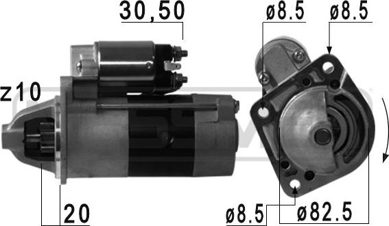 ERA 220718A - Стартер avtokuzovplus.com.ua