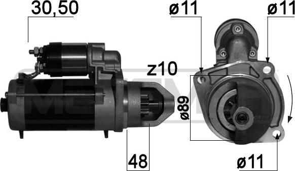 ERA 220725A - Стартер avtokuzovplus.com.ua