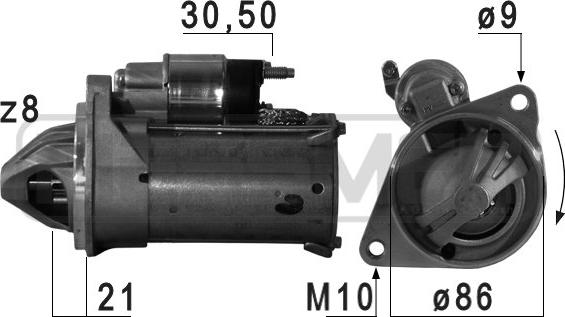 ERA 220732 - Стартер autocars.com.ua