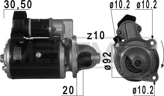 ERA 220 737 - Стартер avtokuzovplus.com.ua