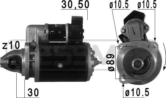 ERA 220739A - Стартер avtokuzovplus.com.ua