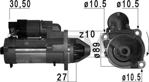 ERA 220751 - Стартер avtokuzovplus.com.ua