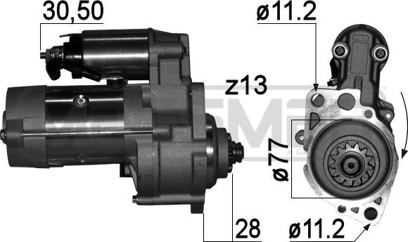 ERA 220764A - Стартер autocars.com.ua